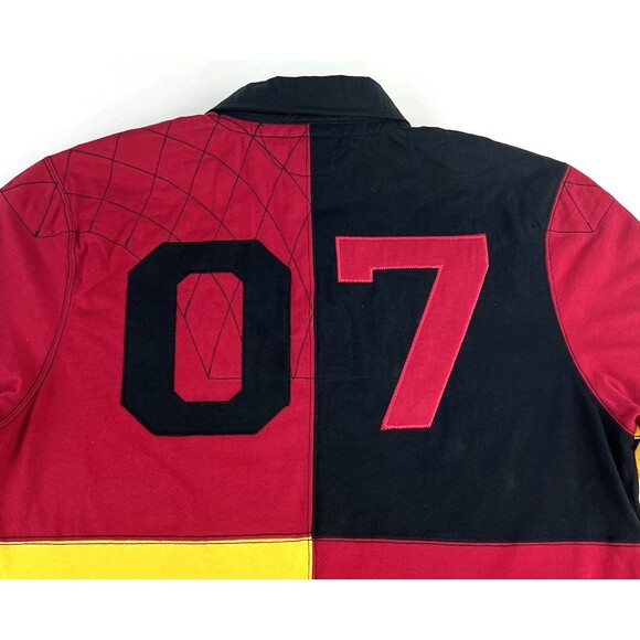 Wizarding World Harry Potter Sz L Universal Gryffindor Quidditch Rugby Polo - Picture 5 of 7